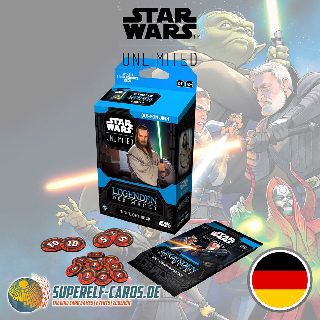 Star Wars: Unlimited - Legenden der Macht / Legends of the Force - Spotlight-Deck: Qui-Gon Jinn DE / EN