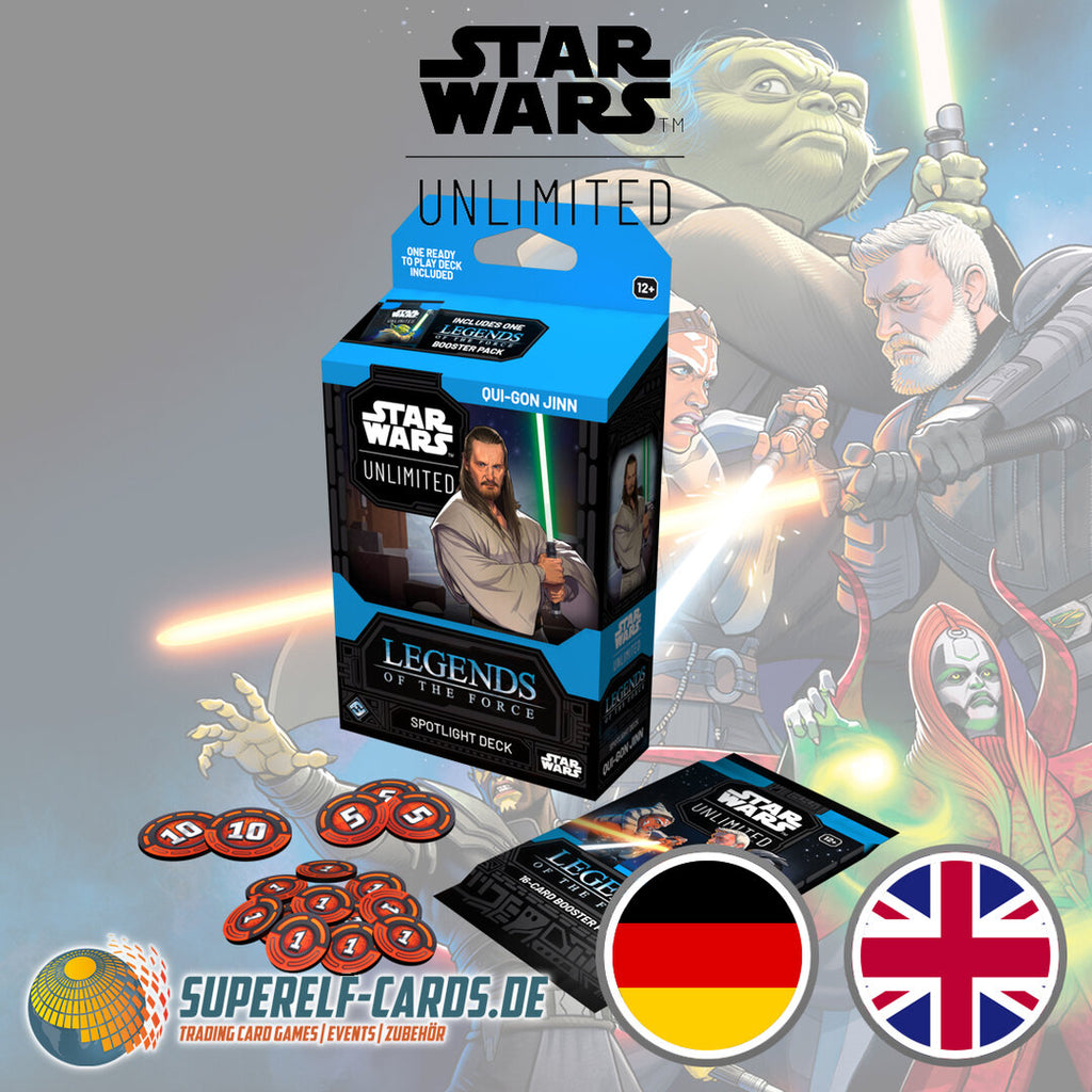 Star Wars: Unlimited - Legenden der Macht / Legends of the Force - Spotlight-Deck: Qui-Gon Jinn DE / EN
