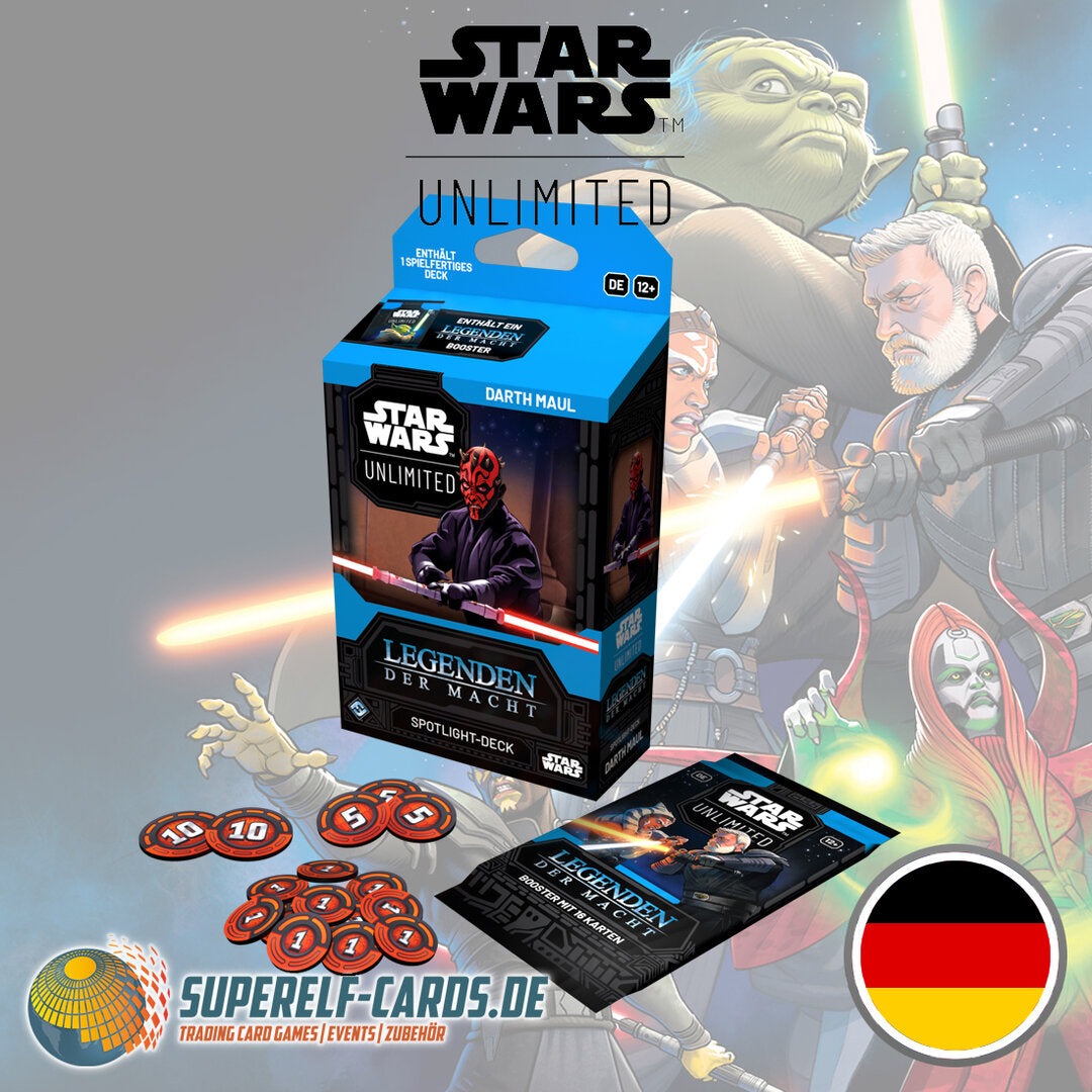 Star Wars: Unlimited - Legenden der Macht / Legends of the Force - Spotlight-Deck: Darth Maul DE / EN