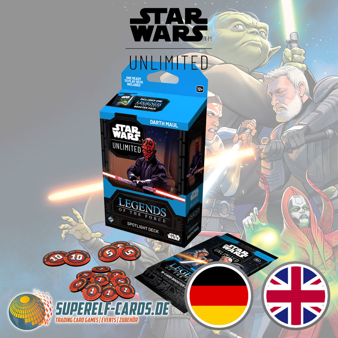 Star Wars: Unlimited - Legenden der Macht / Legends of the Force - Spotlight-Deck: Darth Maul DE / EN