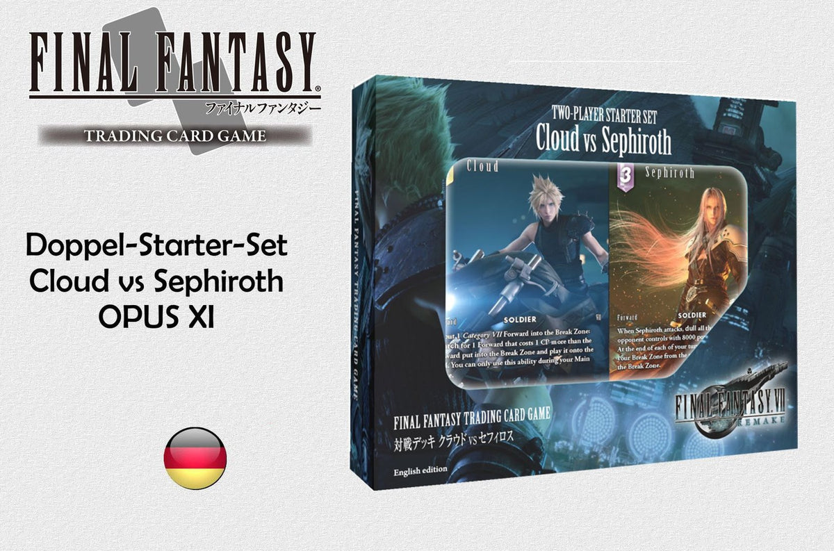 Final Fantasy - 2 Player Starter Versus Deck - Cloud vs Sephiroth OPUS XI  deutsch & englisch