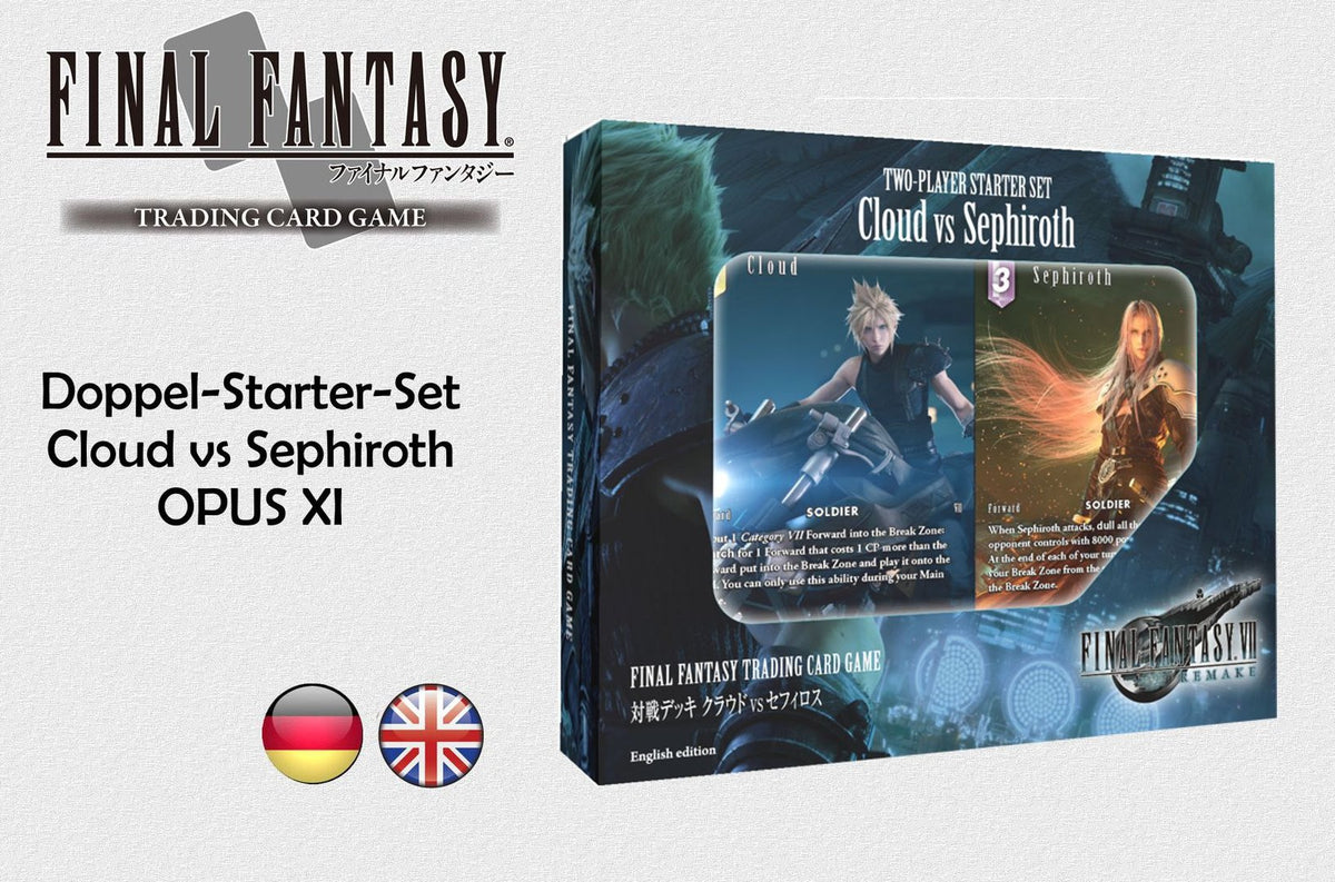 Final Fantasy - 2 Player Starter Versus Deck - Cloud vs Sephiroth OPUS XI  deutsch & englisch