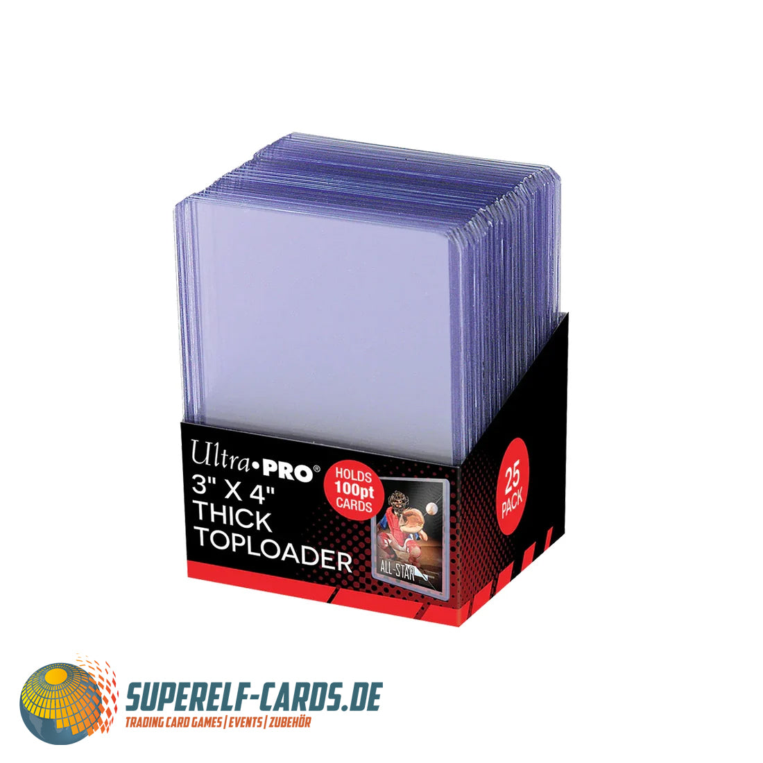 Ultra Pro - 3 x 4" Thick Toploader - 25 Stück