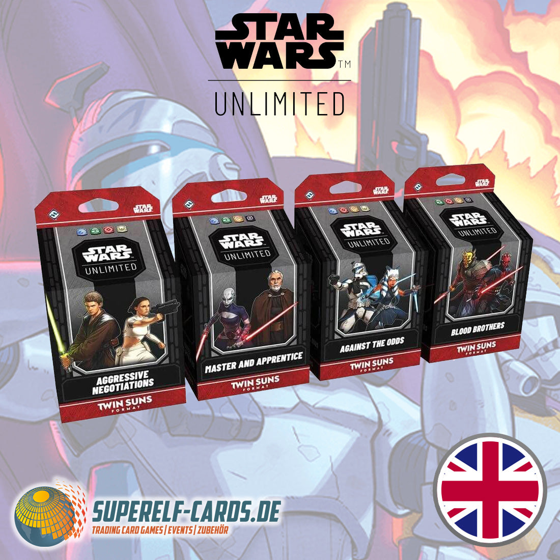 Star Wars: Unlimited - Twin Suns Deck Bundle DE / EN