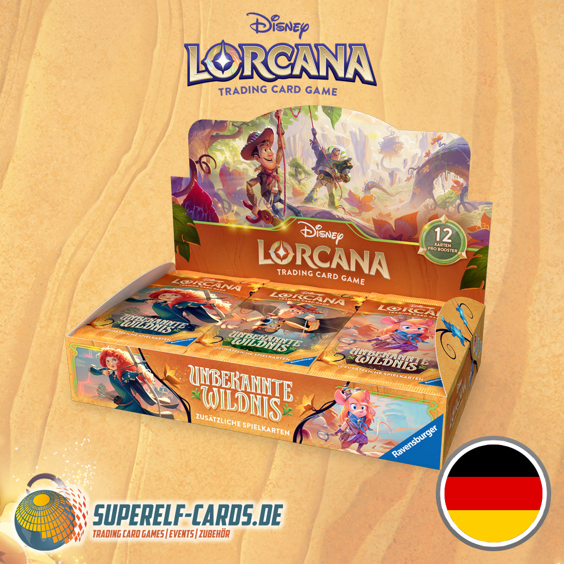 Disney Lorcana - Unbekannte Wildnis - Display DE / EN