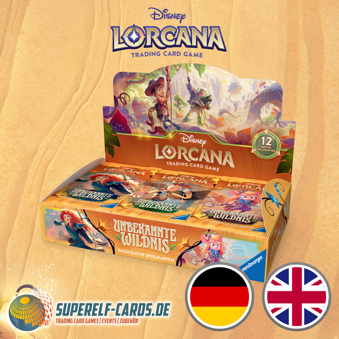 Disney Lorcana - Unbekannte Wildnis - Display DE / EN