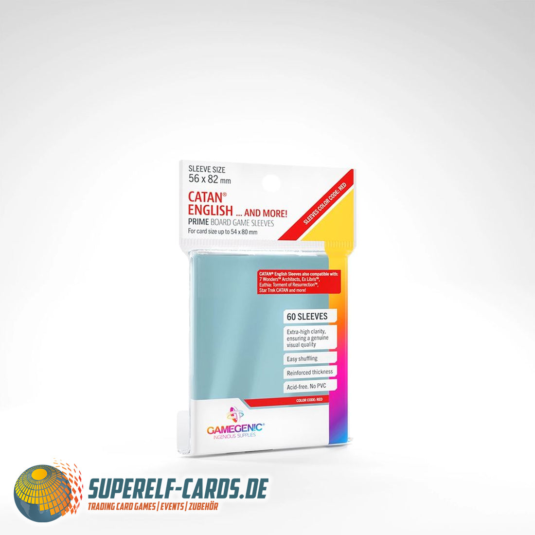 Gamegenic - Catan English ... and more! - Prime Board Game Sleeves - 60 Sleeves