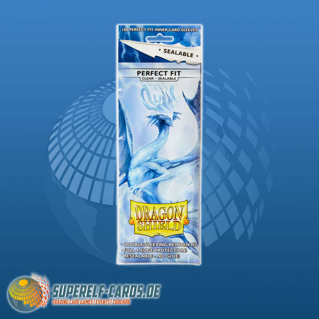 Dragon Shield - Sealable Perfect Fit Sleeves - Standardgröße - 100 Stück - Clear