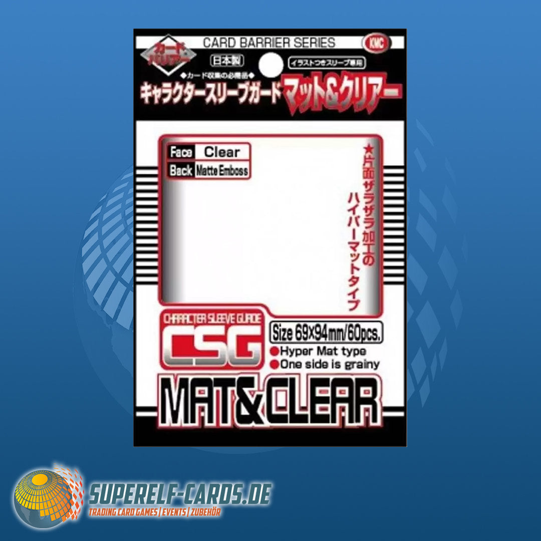 KMC - Oversized Sleeves - Mat & Clear - 60 Stück