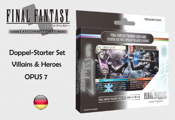 Final Fantasy - 2 Player Starter Versus Deck - Heroes & Villains - OPUS VII / 7  deutsch & englisch