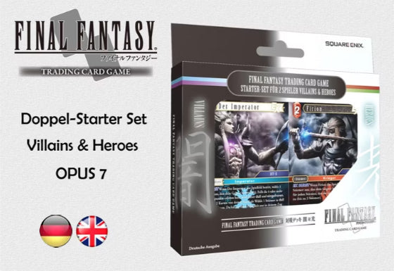 Final Fantasy - 2 Player Starter Versus Deck - Heroes & Villains - OPUS VII / 7  deutsch & englisch