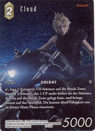 Final Fantasy Opus 11-136 S Cloud  Erde