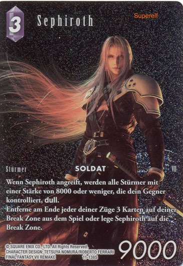 Final Fantasy Opus 11-138 S Sephiroth  Blitz