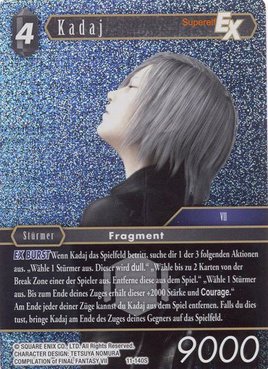 Final Fantasy Opus 11-140 S Kadaj  Schatten