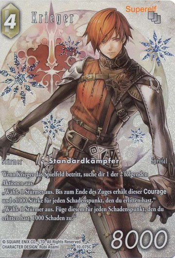 Final Fantasy Opus 10-075 C Krieger Erde