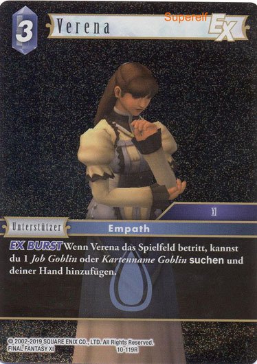 Final Fantasy Opus 10-119 R Verena Wasser