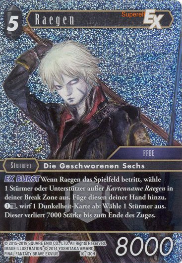 Final Fantasy Opus 10-130 H Raegen Dunkelheit