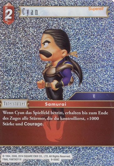 Final Fantasy Opus 9-008 C Cyan Feuer