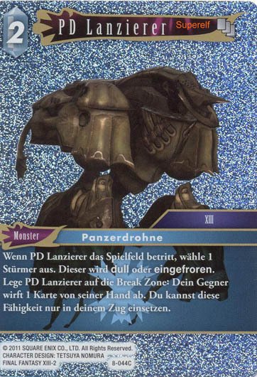Final Fantasy Opus 8-044 C PD Lanzierer Eis