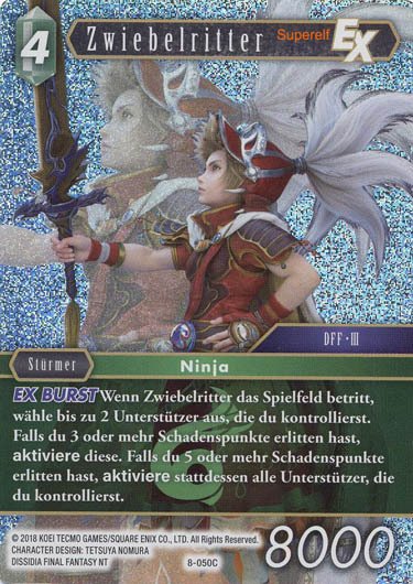 Final Fantasy Opus 8-050 C Zwiebelritter Wind