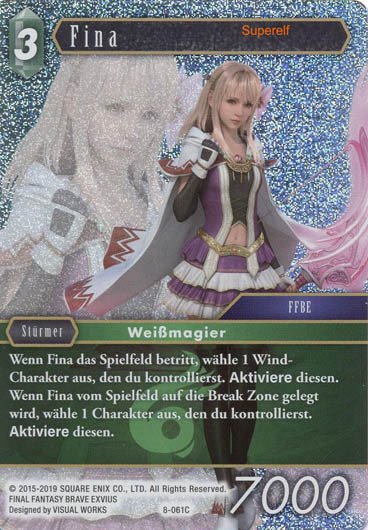 Final Fantasy Opus 8-061 C Fina Wind