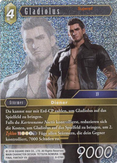 Final Fantasy Opus 8-074 H Gladiolus Erde