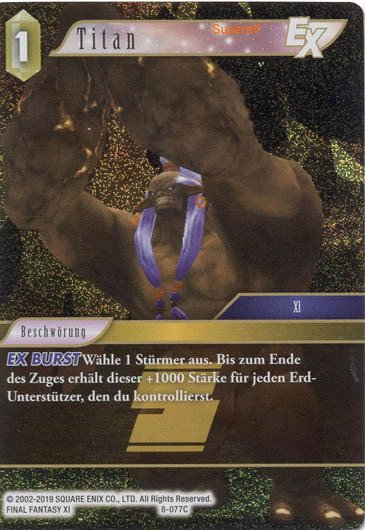 Final Fantasy Opus 8-077 C Titan Erde