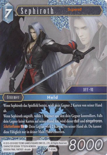Final Fantasy Opus 7-034 L Sephiroth Eis