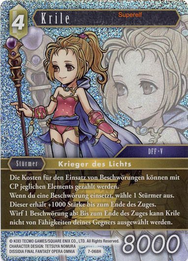 Final Fantasy Opus 7-068 H Krile Erde