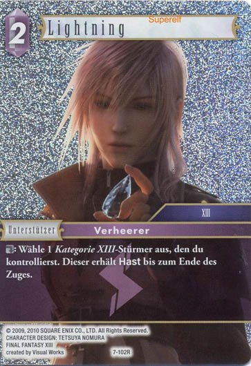 Final Fantasy Opus 7-102 R Lightning Blitz