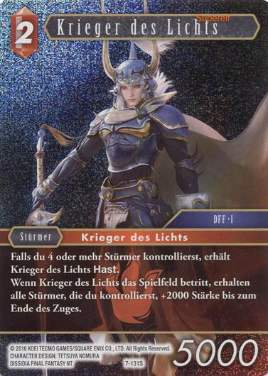 Final Fantasy Opus 7-131 S Krieger des Lichts Feuer