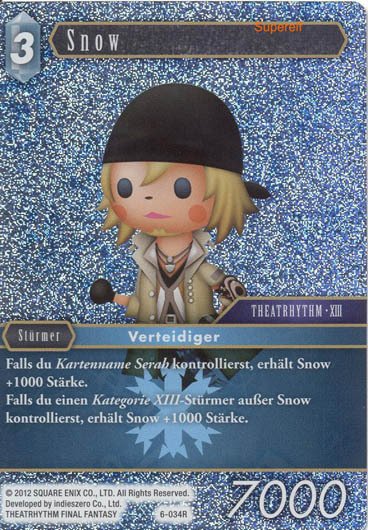 Final Fantasy Opus 6-034 R Snow Eis