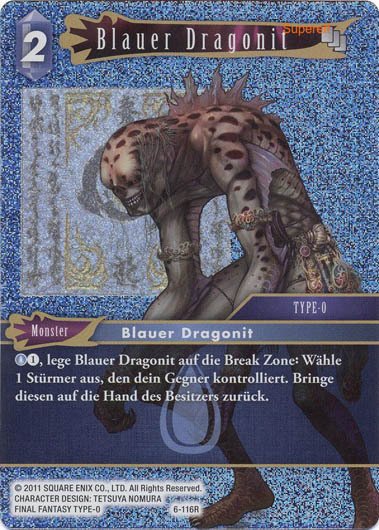 Final Fantasy Opus 6-116 R Blauer Dragonit Wasser
