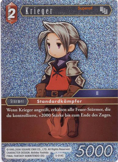Final Fantasy Opus 5-014 C Krieger Feuer