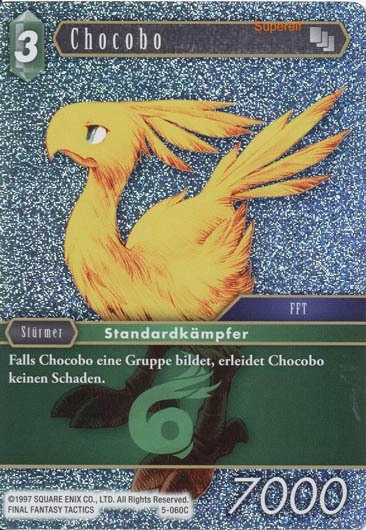 Final Fantasy Opus 5-060 C Chocobo Wind