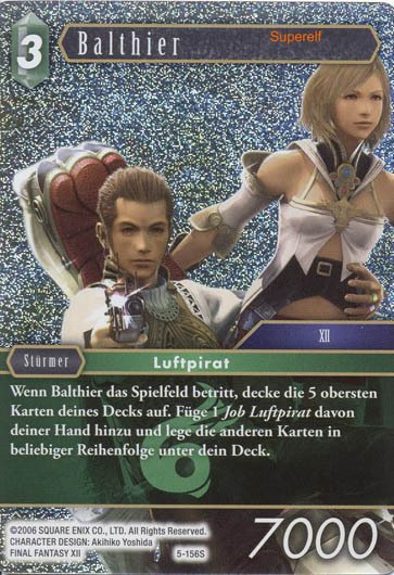 Final Fantasy Opus 5-156 S Balthier Wind