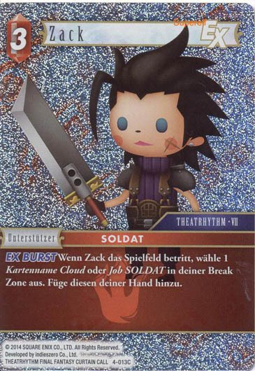 Final Fantasy Opus 4-013 C Zack Feuer