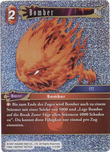 Final Fantasy Opus 4-018 R Bomber Feuer