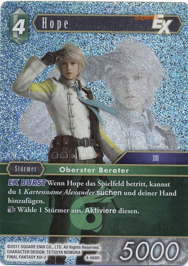 Final Fantasy Opus 4-068 H Hope Wind