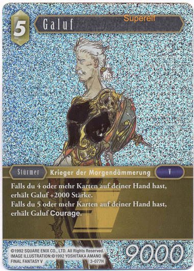 Final Fantasy Opus 3-077 H Galuf Erde