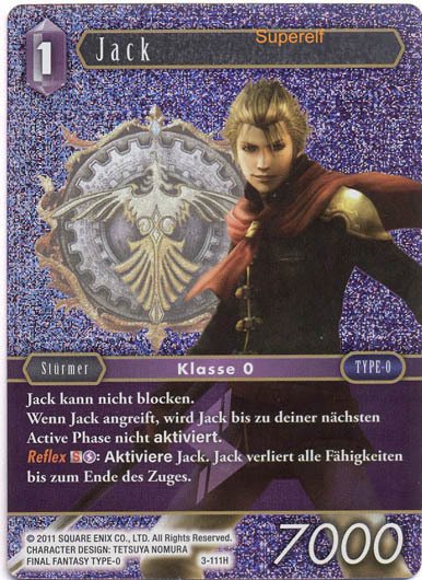 Final Fantasy Opus 3-111 H Jack Blitz