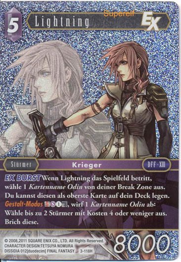 Final Fantasy Opus 3-118 H Lightning Blitz
