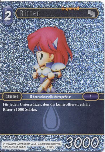 Final Fantasy Opus 3-139 C Ritter Wasser