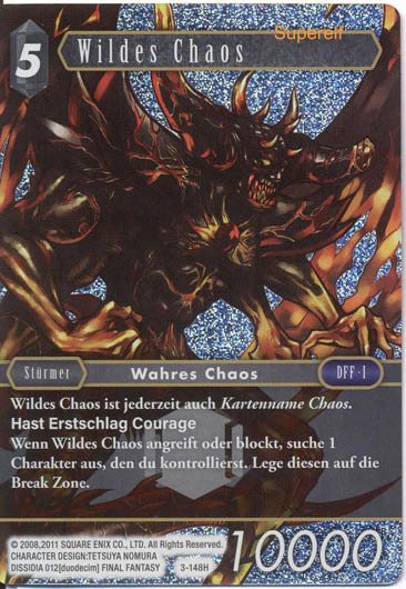 Final Fantasy Opus 3-148 H Wildes Chaos Chaos