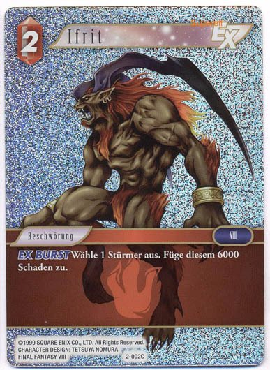 Final Fantasy Opus 2-002 C Ifrit Feuer