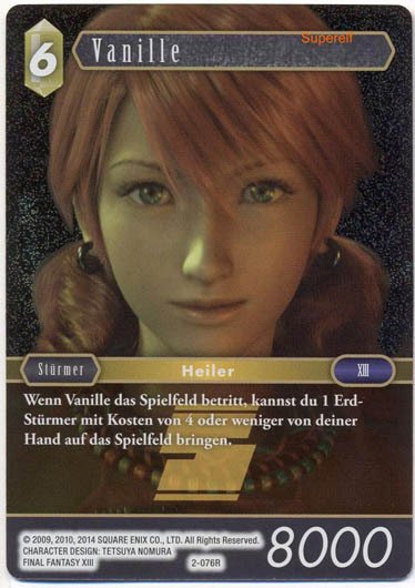 Final Fantasy Opus 2-076 R Vanille Erde