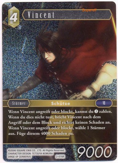 Final Fantasy Opus 2-078 R Vincent Erde