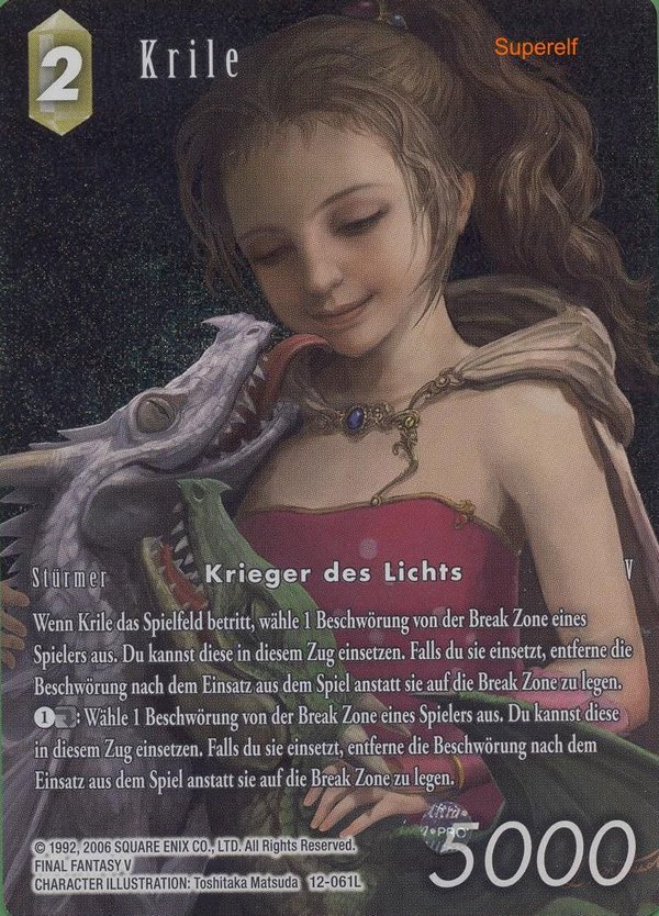 Final Fantasy Opus 12-061 L Krile Erde