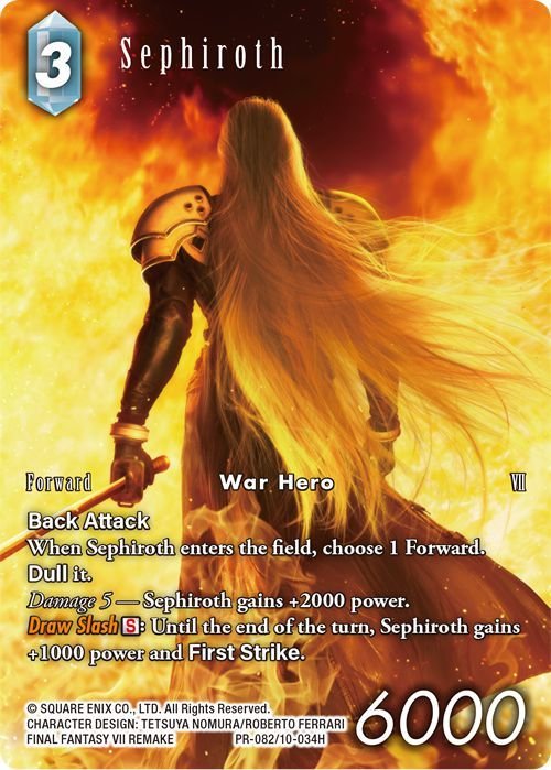 Promokarte PR-082 Sephiroth 10-034H - Englisch ! - Full Art Foil - ab Januar erhältich