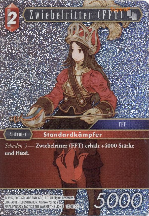 Final Fantasy Opus 13-010 C Zwiebelritter (FFT) Feuer